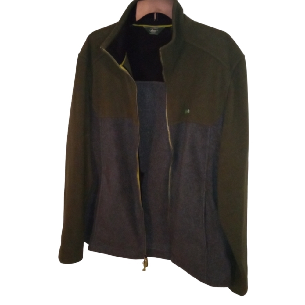 Unisex Fleece Jacket Bass Zip Lightweight Outdoor Aesthetic Color- Blocked L - Picture 8 of 12
